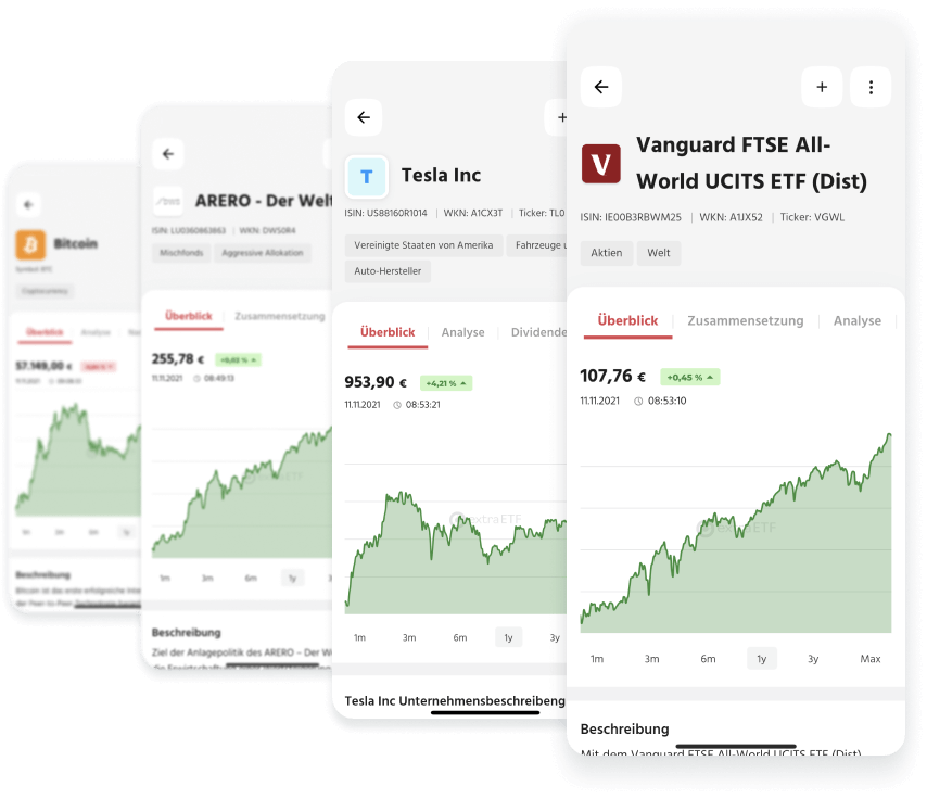 extraETF Portfolio App – Kurse und Kennzahlen zu Aktien, ETFs, Fonds und Kryptowährungen