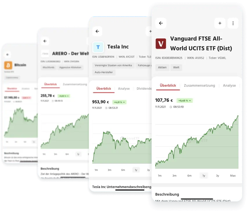 extraETF Portfolio App – Kurse und Kennzahlen zu Aktien, ETFs, Fonds und Kryptowährungen